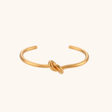 Twisted Knot Open Cuff Bangle