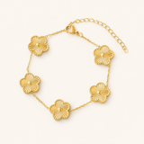 Flower Five Clover Bracelet