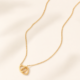 Dainty Double Heart Pendant