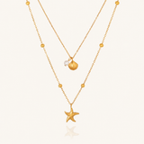 Layered Ocean Style Pendant Necklace
