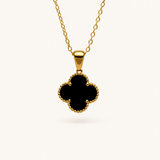 Four Leaf Clover Double Sided Necklace