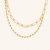 Layered Paperclip Necklace