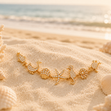 Rhinestone Starfish Necklace