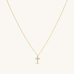 Cross Chain with Zirconia Pendant Necklace