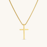 Cross Pendant Necklace Gold