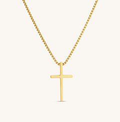 Cross Pendant Necklace Gold