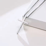 Cross Pendant Necklace Silver on Still