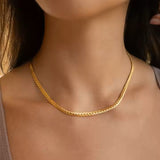 Cuban Link Necklace on Model