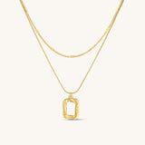 Dainty Two Piece Necklace Set