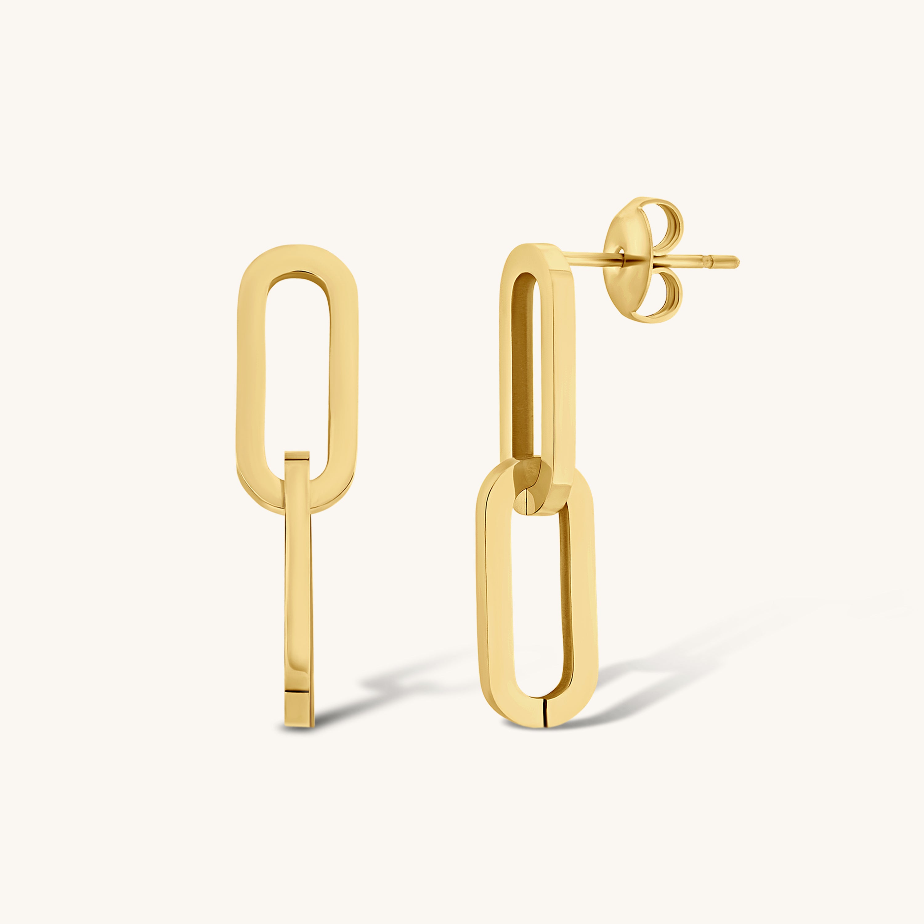 Elegant Paperclip Earrings