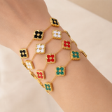 Shell Clover Bracelets by Karter Kristian (Ivory)