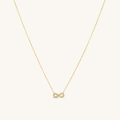 Infinity Necklace with Full Zirconia Accents