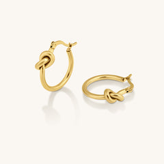 Knotted Hoop Earrings