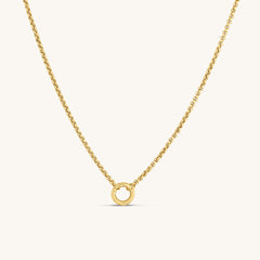 Necklace with Round Clasp Pendant