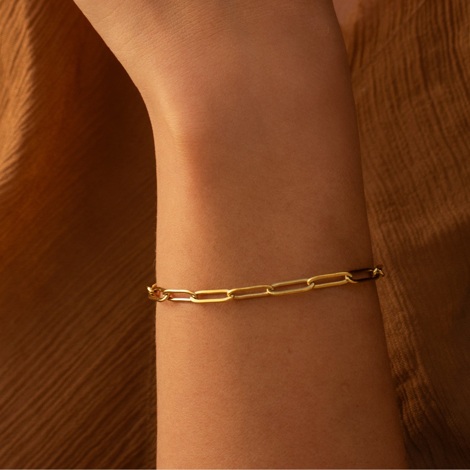 Paperclip Bracelet on Model