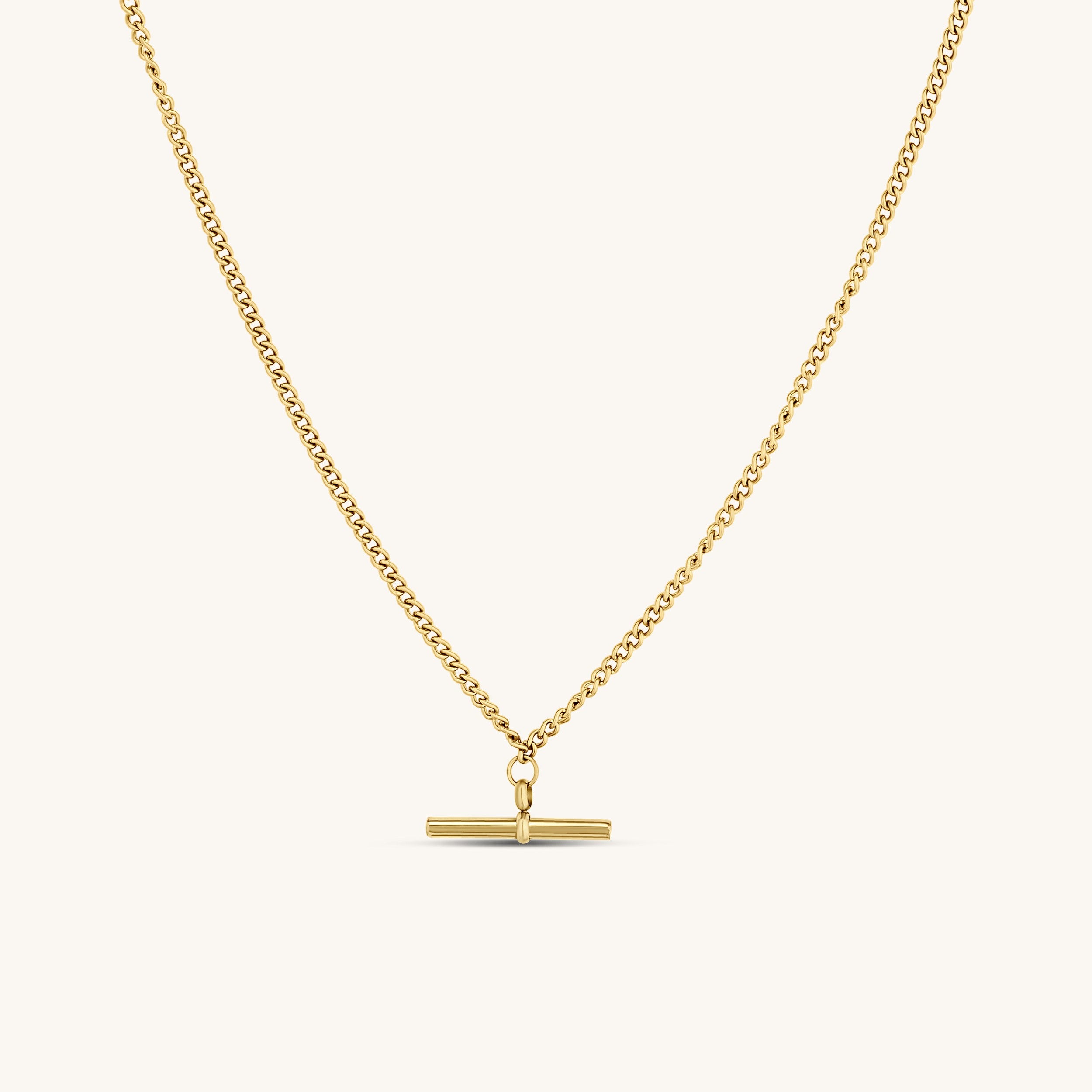T Bar Pendant Necklace
