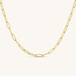 Textured Paperclip Chain Necklace