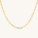 Textured Paperclip Chain Necklace