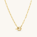 Toggle Clasp Paperclip Necklace