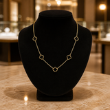 Five 4 Leaf Clover Necklace