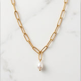 Dainty Freshwater Pearl Pendant Necklace