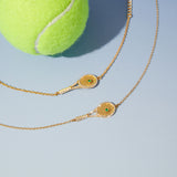 Tennis Racket Pendant and Bracelet